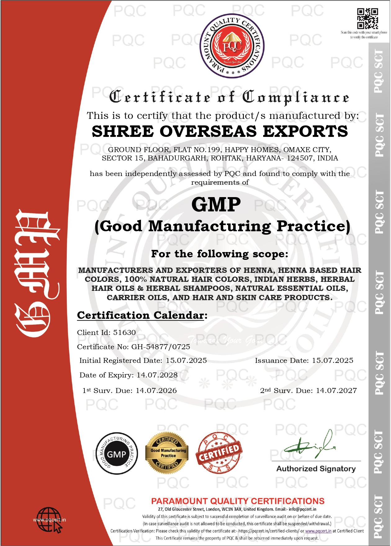 GMP Certified Herbal Manufacturing Facility India