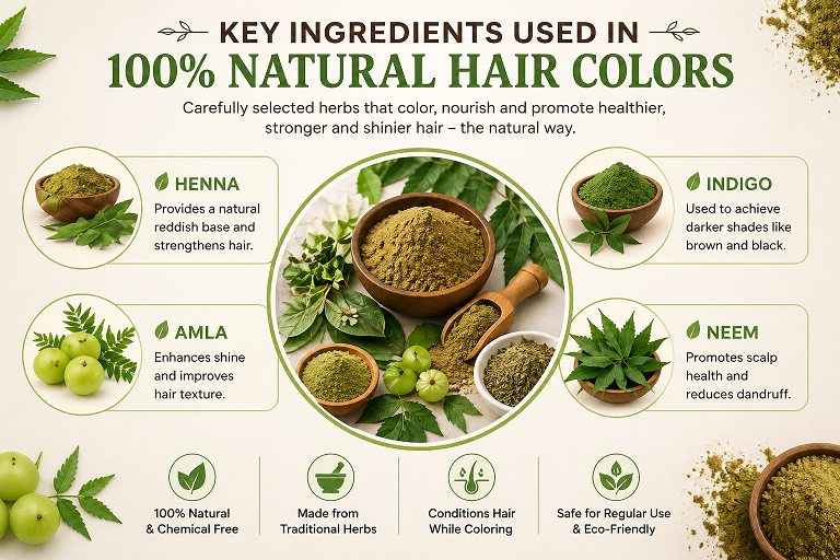 100% Herbal Hair Color Manufacturer in India