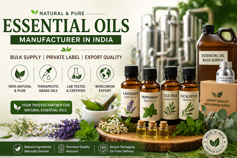 natural essential oils manufacturer india bulk supply