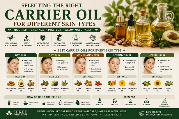 how to select the right carrier oil for different skin types